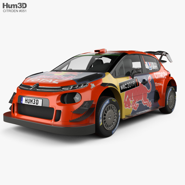 Citroen C3 WRC 2022 3D модель