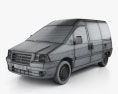 Citroen Jumpy Van 2006 3D модель wire render