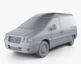 Citroen Jumpy Van 2006 3D 모델  clay render
