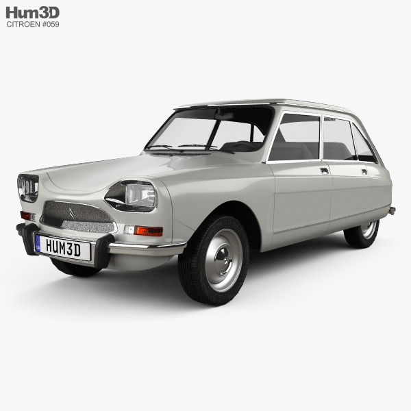 Citroen Ami 8 1969 3D model