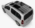 Citroen Berlingo Multispace 2018 3D-Modell Draufsicht