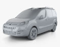 Citroen Berlingo Multispace 2018 3D-Modell clay render
