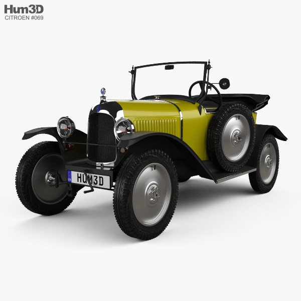 Citroen 5CV (C2) Torpedo 1924 3D model