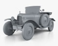 Citroen 5CV (C2) Torpedo 1924 3D 모델  clay render