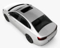 Citroen C4 (CN) 轿车 2015 3D模型 顶视图
