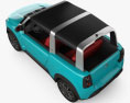 Citroen E-Mehari 2020 3d model top view
