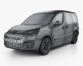 Citroen Berlingo Panel Van L1 2018 3D модель wire render