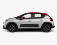 Citroen C3 with HQ interior 2020 3d model side view