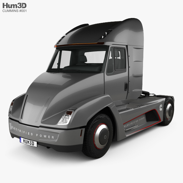 Cummins AEOS electric Tractor Truck 2020 3D model