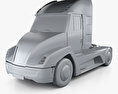 Cummins AEOS electric Tractor Truck 2020 3d model clay render