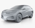 Cupra Tavascan 2022 3d model clay render