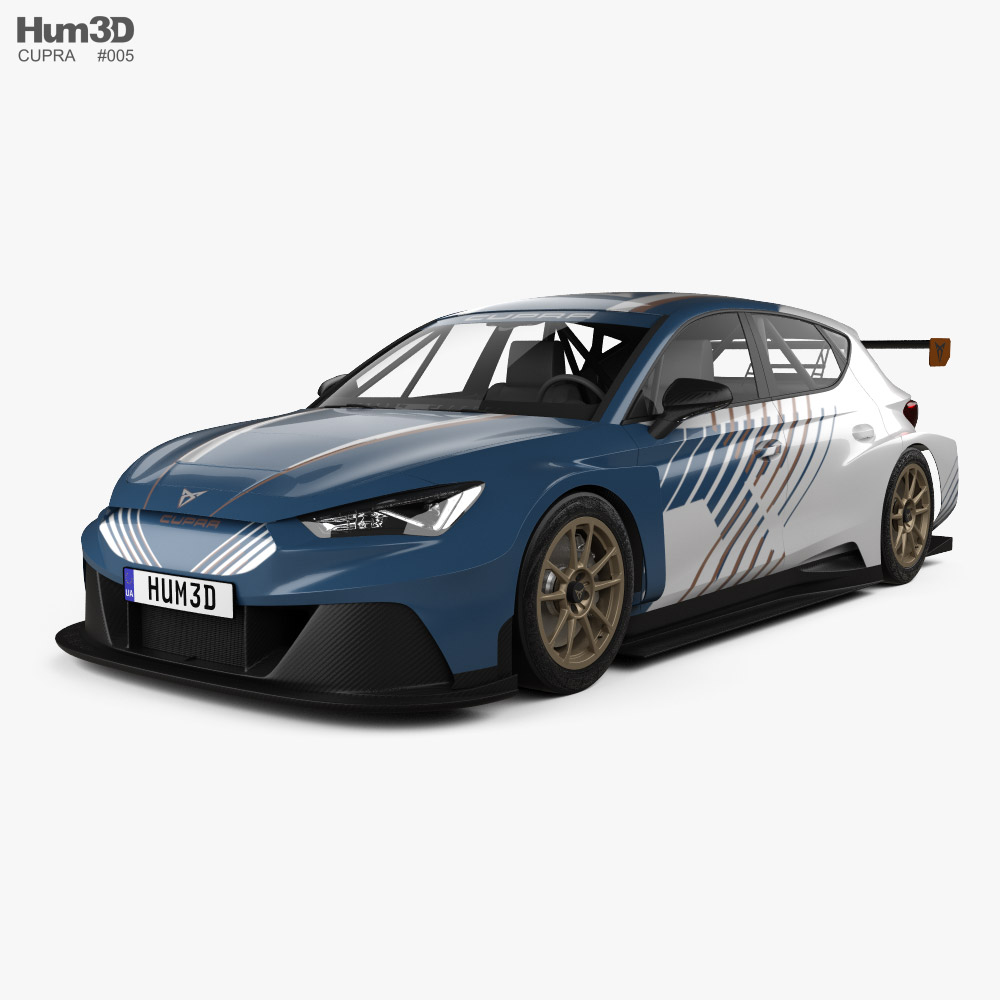 Cupra Leon e-Racer 2022 3D-Modell