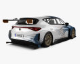 Cupra Leon e-Racer 2022 3D-Modell Rückansicht