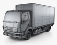DAF LF Delivery Truck 2014 3d model wire render