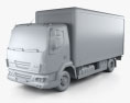 DAF LF Delivery Truck 2014 3d model clay render