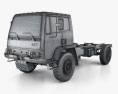 DAF Leyland T244 Вантажівка шасі 2022 3D модель wire render