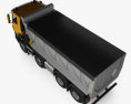 DAF CF 덤프 트럭 2016 3D 모델  top view