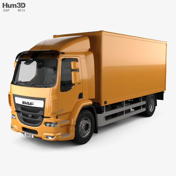 DAF LF 箱型トラック 2013 3Dモデル