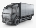 DAF LF Box Truck 2016 3d model wire render