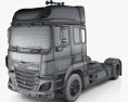 DAF CF Tractor Truck 2016 3d model wire render