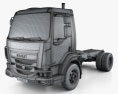 DAF LF 250 Chassis Truck 2016 3d model wire render