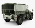 DAF YA-126 Weapon Carrier 1952 3D 모델  back view