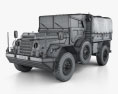 DAF YA-126 Weapon Carrier 1952 3D-Modell wire render