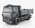DAF LF Tipper Truck 2016 3d model wire render