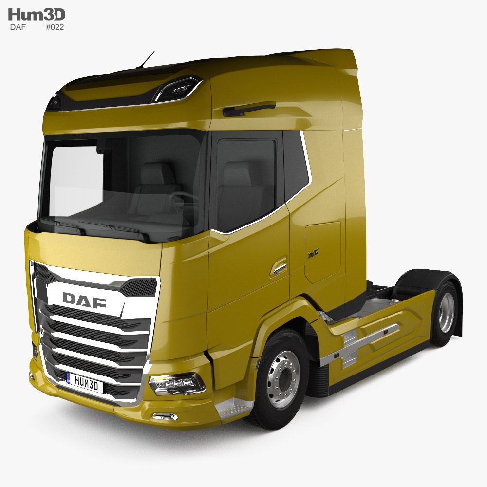 DAF XG FT 트랙터 트럭 2축 2021 3D 모델 