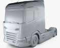 DAF XG FT Tractor Truck 2-axle 2021 3d model clay render