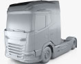 DAF XG Plus FTG Tractor Truck 2-axle 2022 3d model clay render