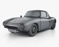 DKW 3=6 Monza 1956 3D модель wire render