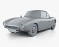 DKW 3=6 Monza 1956 3D модель clay render
