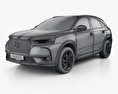 DS 7 Crossback with HQ interior 2019 3d model wire render