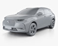 DS 7 Crossback with HQ interior 2019 3d model clay render