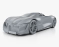 DS X E-Tense 2019 Modello 3D clay render