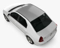 Dacia Logan 2010 3d model top view