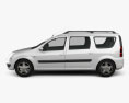 Dacia Logan MCV 2013 3d model side view