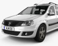 Dacia Logan MCV 2013 3d model