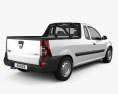 Dacia Logan Pickup 2013 3Dモデル 後ろ姿