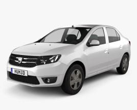 Dacia Logan II Седан 2016 3D модель