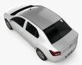 Dacia Logan II 세단 2016 3D 모델  top view