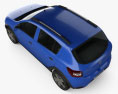 Dacia Sandero Stepway 2016 Modello 3D vista dall'alto