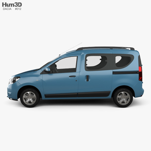 Dacia Dokker 2015 3D model - Vehicles on Hum3D