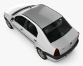 Dacia Logan with HQ interior 2008 3d model top view