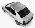 Dacia Logan 2008 3d model top view