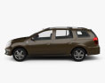 Dacia Logan MCV 2016 3Dモデル side view