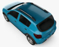 Dacia Sandero Stepway 2018 Modello 3D vista dall'alto