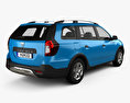 Dacia Logan MCV Stepway 2017 3d model back view