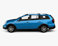 Dacia Logan MCV Stepway 2017 3d model side view